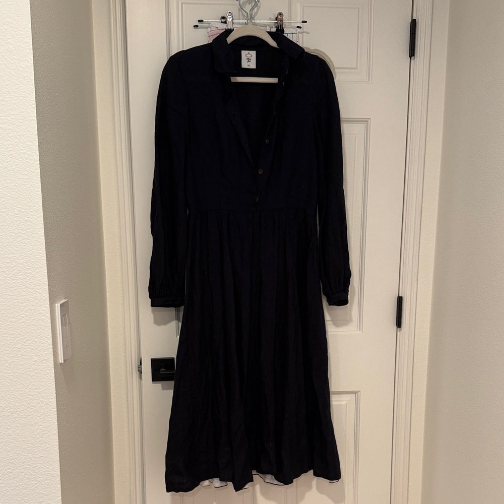 Son de Flor Sophie dress in night navy, size XS